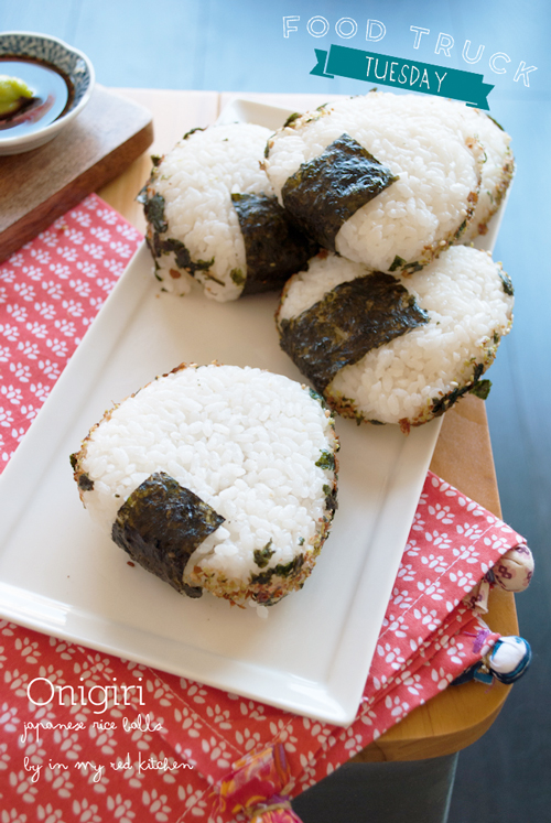 Onigiri, Japanese rice balls filled with yummyness! | in my Red Kitchen