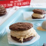 Double chocolate salted caramel ice cream sandwich - too good to be true! | in my Red Kitchen